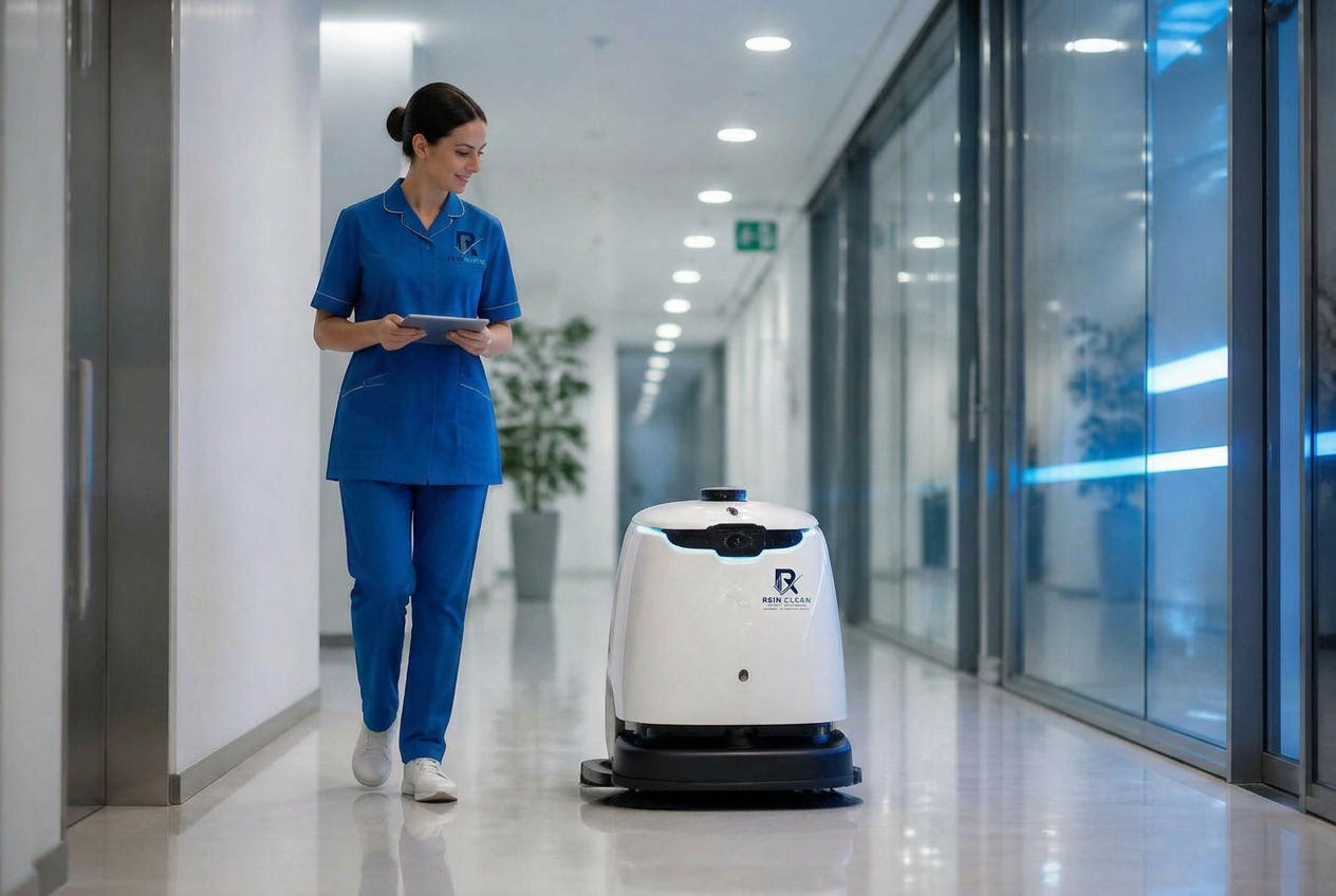 Reinigungsroboter im Einsatz